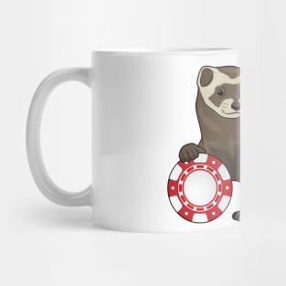 Ferret Poker Poker chips Mug